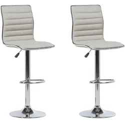 BARHOCKER 2er-Set Polsterbezug Beige Lucerne