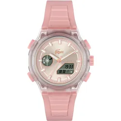 Digitaluhr LACOSTE "LC33", rosa, pink, Armbanduhren, Damen, Digitaluhr, Quarzuhr, Armbanduhr, Damenuhr, Herrenuhr, Silikonarmband, analog