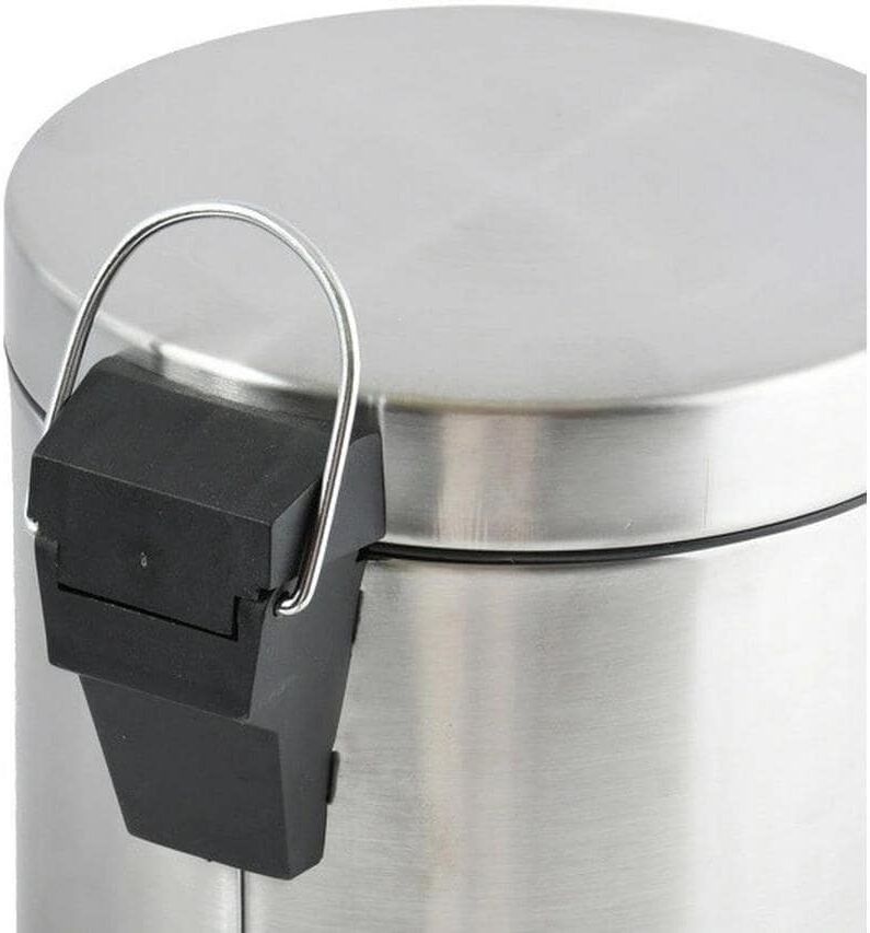 Mülleimer MSV, grau, silberfarben, Mülleimer, Mülleimer grau, silberfarben Einheitsgröße