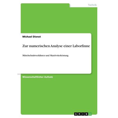 Zur numerischen Analyse einer Laborfinne, Taschenbuch von Michael Dienst, GRIN, 978-3-668-37419-5