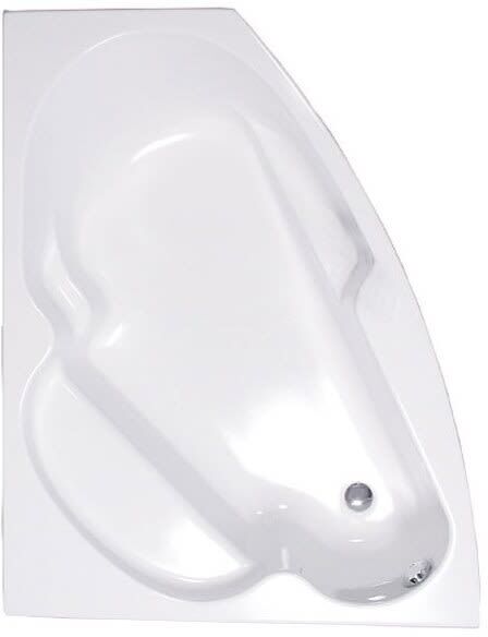 Caribia Viva corner tub 140 x 112 right Viva right incl. foot frame