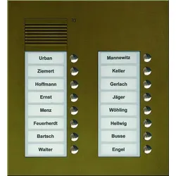 TCS PUK16/2-EB PUK TCS:BUS Audio Außenstation 16T 2Sp UP bronze PUK162EB