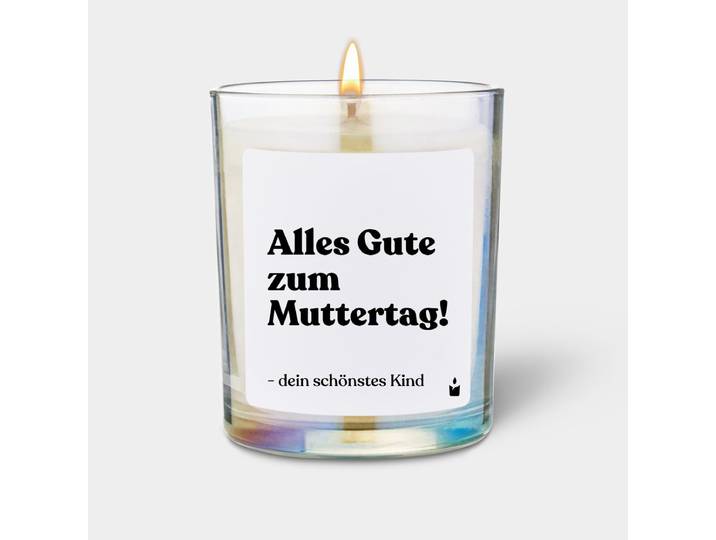 Duftkerze Rainbow Woody Alles Gute zum Muttertag! - dein schönstes Kind