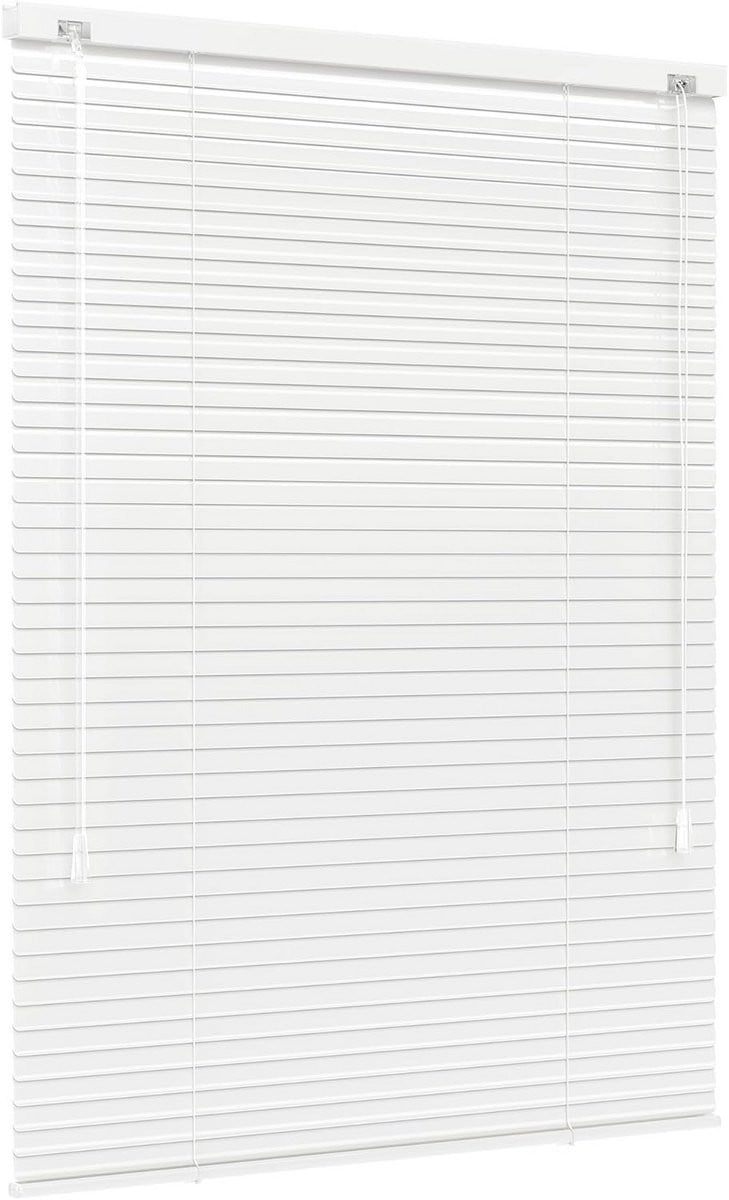 Lichtdichte aluminium jaloezie wit glans - 95 x 150 cm