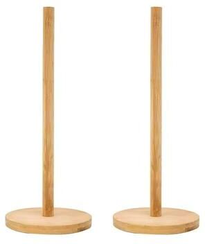 Uplift Treasures Wooden Freestanding Paper Towel Holder Kitchen & Dining Room Tissue Roll Dispenser 2 Pcs