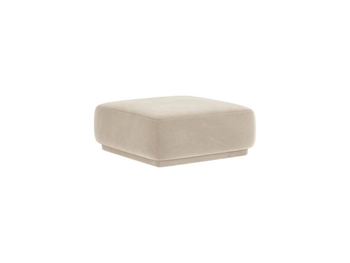 Design Sitzpouf Jane Samt Beige chosen by Bloomingloft