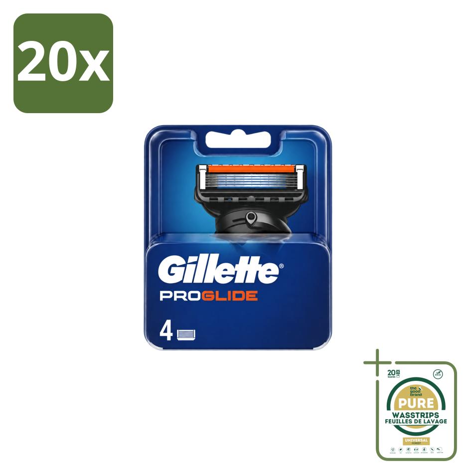 20 x Gillette Fusion5 ProGlide Ersatzklingen - Vorratspackung - 20 Stücke