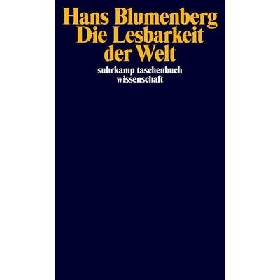 Die Lesbarkeit der Welt, Taschenbuch von Hans Blumenberg, Suhrkamp, 978-3-518-28192-5