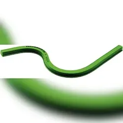 Kurvenlineal ohne Teilung 30cm Flexibel, grün, biegsam,