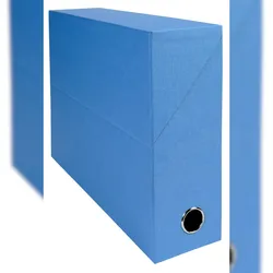 Exacompta 89522E 5x Transferbox Rücken 90mm gerilltes Papier - Hellblau