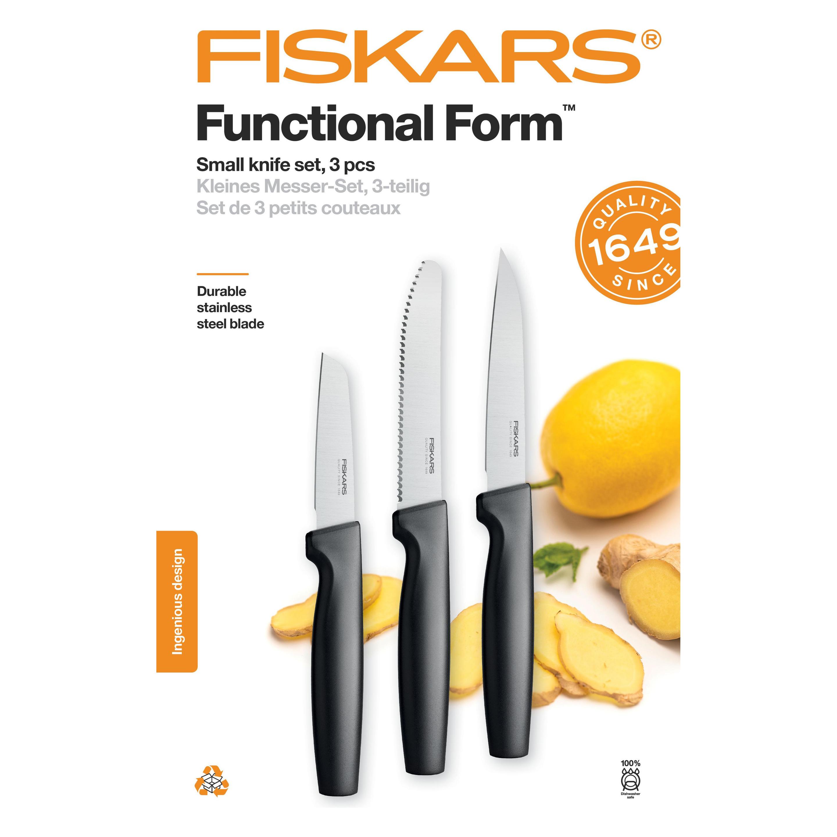 Fiskars Functional Form small knife set 1057561 (8 cm, 3x) (0204013341 Alt)