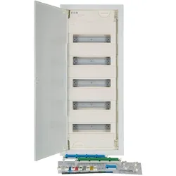 Eaton 302413 Hohlwand-Kleinverteiler, 5-reihig, 60TE, Stahlblechtür superflach KLV-60HWP-SF