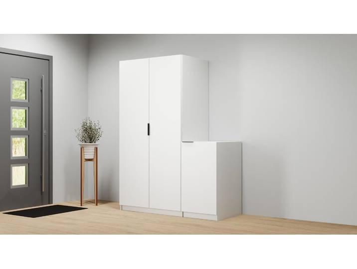 Schrank und Kommode in Einem - Schrank nach Maß von Pickawood Premium Dekore Weiß­grau