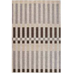 Outdoor Teppich Hada recyceltes Polyester, klassisch, grau braun beige, 200x290 cm