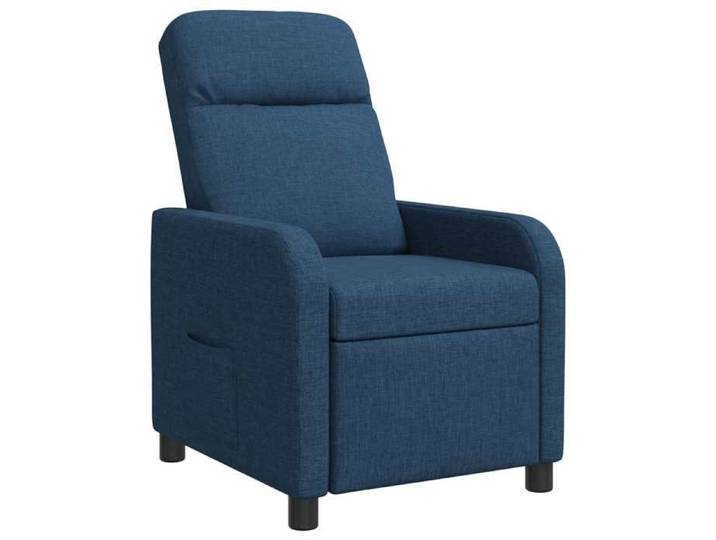 Bleu Fauteuil inclinable Bleu Tissu(VIDAXL)_25104