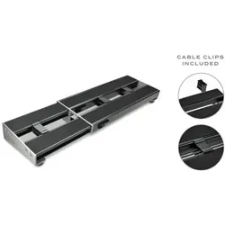 D'Addario Daddario XPND-01 Pedalboard ausziehbar (Pedalboard), Zubehör Instrumente, Schwarz
