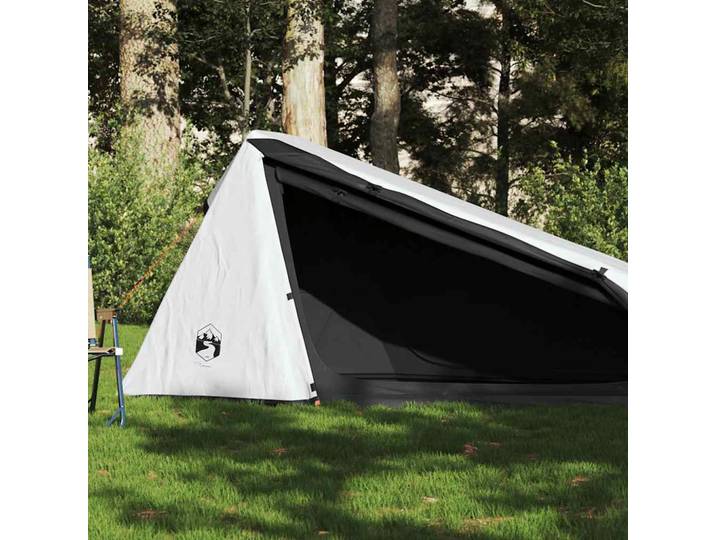 vidaXL Tunnel-Campingzelt 1 Person Weiß Verdunkelt Wasserdicht