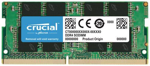 Crucial CT16G4SFRA32A Laptop-Arbeitsspeicher Modul DDR4 16GB 1 x 16GB 3200MHz 260pin SO-DIMM CL22 CT16G4SFRA32A