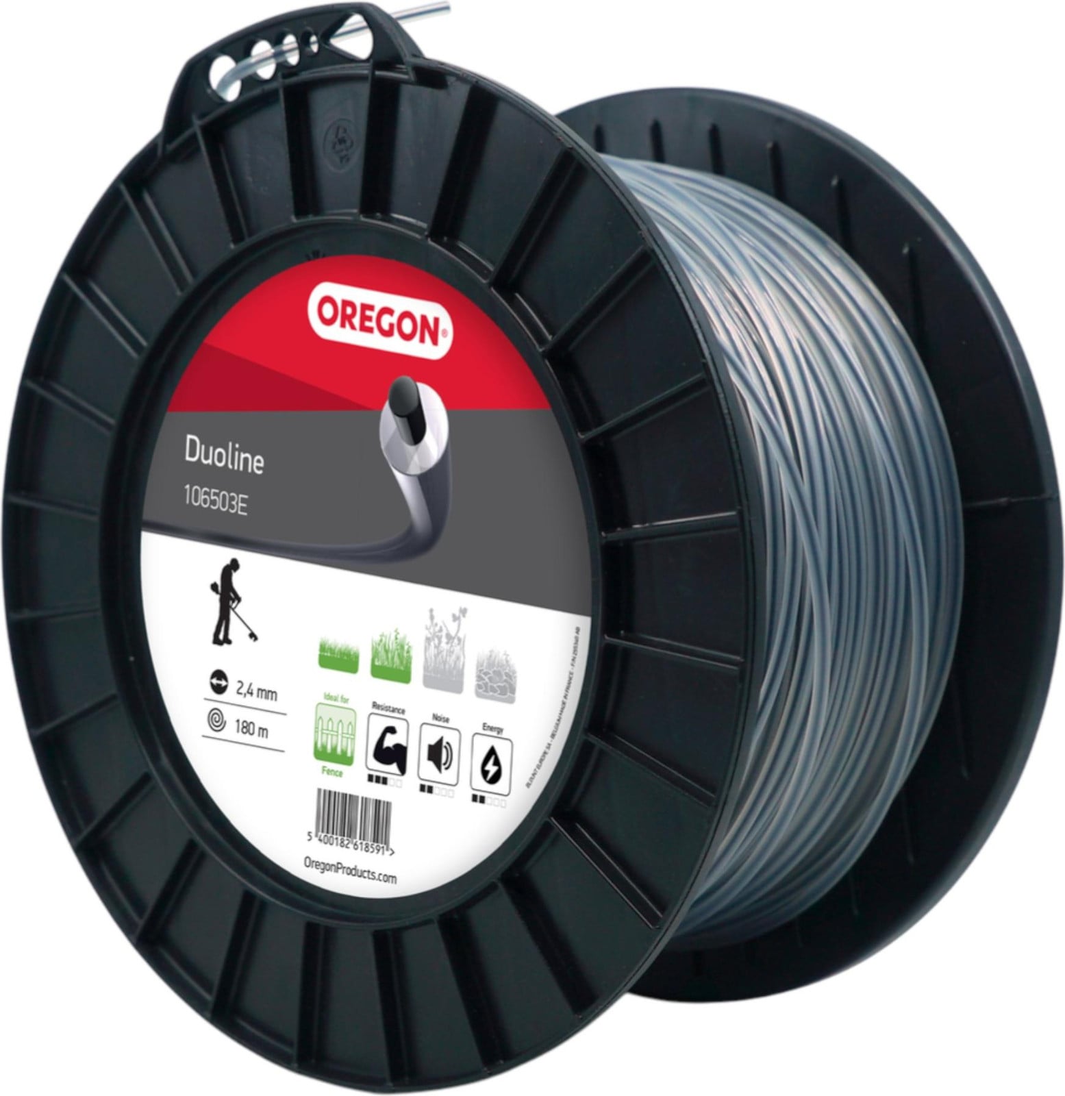 Oregon Duoline maaidraad 2,4 mm x 180 m