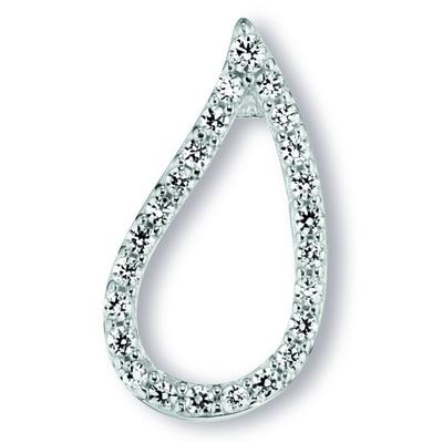 Kette mit Anhänger ONE ELEMENT "Zirkonia Anhänger aus 925 Silber", silber, Halsketten, Damen, Silber 925 (Sterlingsilber), Ihr persönliches Symbol – liebevoll gearbeitet für jeden Tag