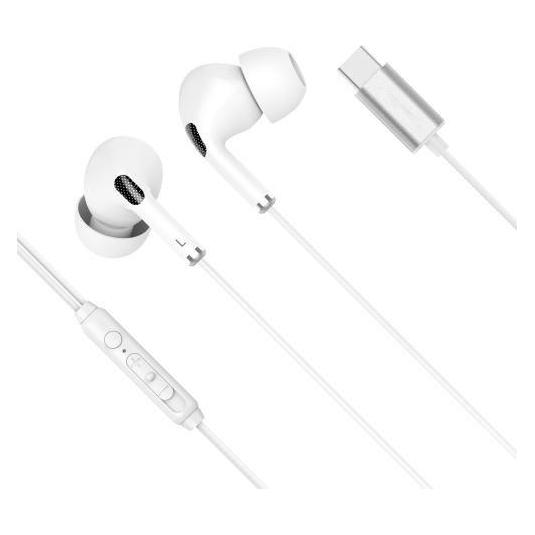 Krüger&Matz C1 Kopfhörer mit Mikrofon USB-C (Kabelgebunden) (KMPC1-W)