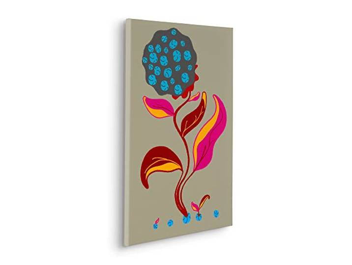 Komar Keilrahmenbild im Echtholzrahmen - Volcano Seeds - Größe 40 x 60 cm - Wandbild, Kunstdruck, Wanddekoration, Design, Wohnzimmer, Schlafzimmer
