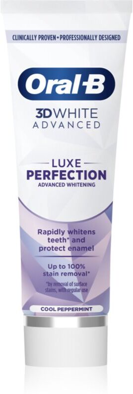 Oral-B 3D White Luxe Perfection dentifrice blanchissant Cool Peppermint 75 ml