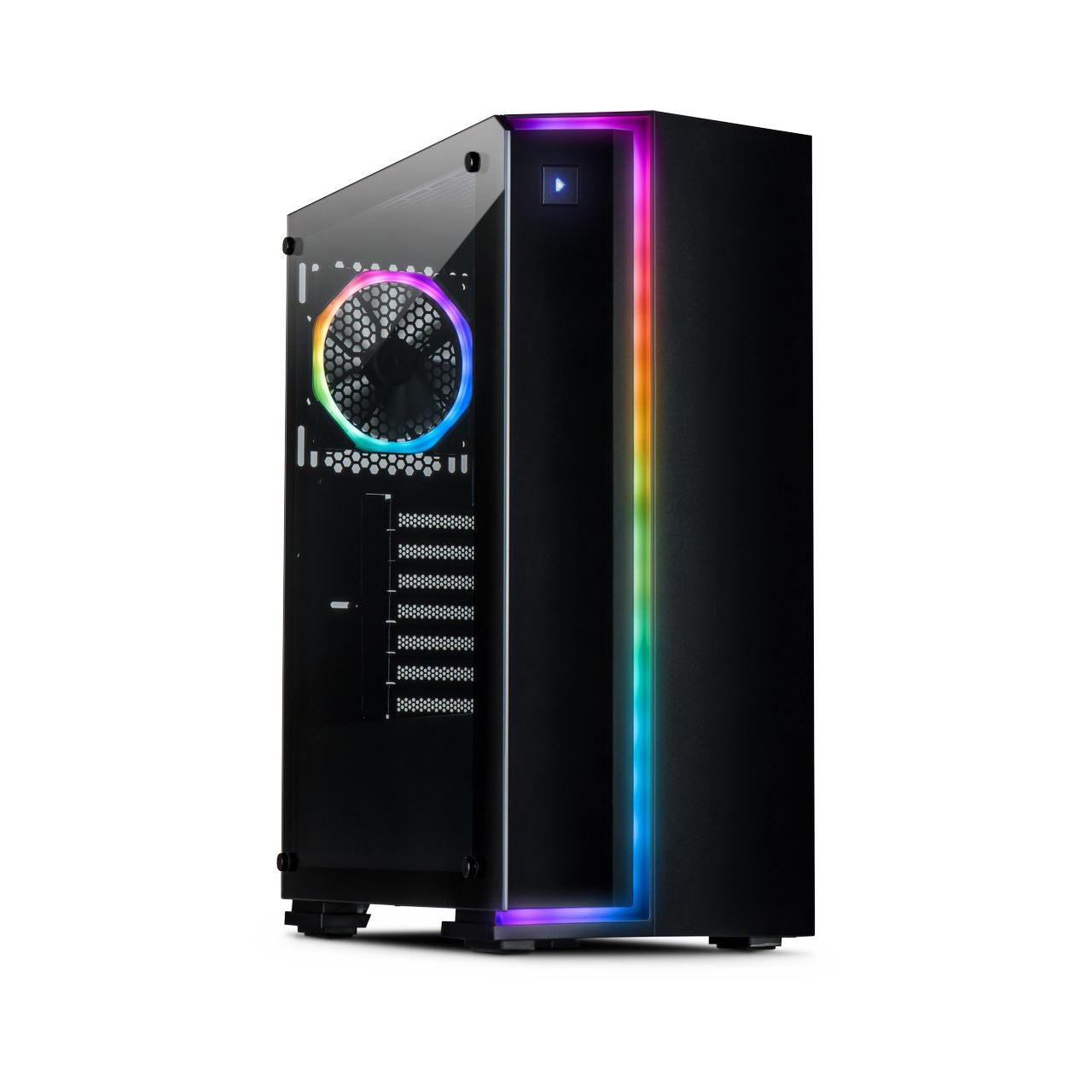Inter-Tech S-3906 RENEGADE mit Sichtfenster Midi Tower ohne Netzteil schwarz