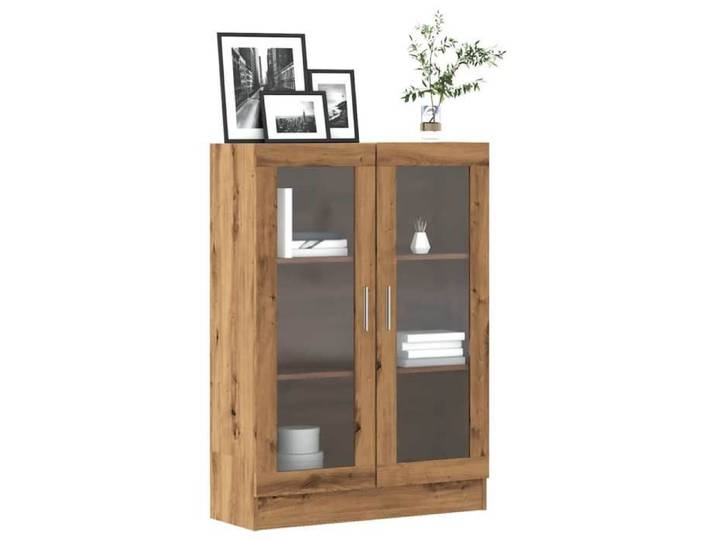 Bibliothèque chêne artisanal 82 5x30 5x115 cm bois d'ingénierie bibliothèque armoire de rangement support de 856157