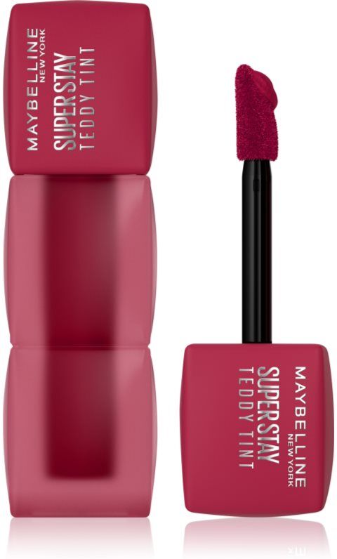 MAYBELLINE NEW YORK SuperStay Teddy Tint Ultramat langtidsholdbar læbestift Skygge 50 Wild at Heart 5 ml