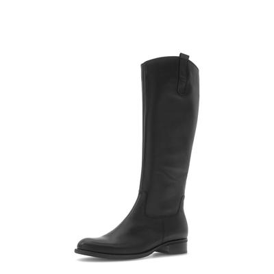 Reitstiefel GABOR "Reiterstiefel", Damen, Gr. 38,5, schwarz, Schuhe Reitstiefel