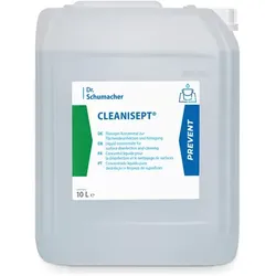 Dr. Schumacher Cleanisept® 10 L BAuA Reg.Nr.:N-48487,N-48488 flüssiges Konzentrat zur Flächendesinfektion und Reinigung