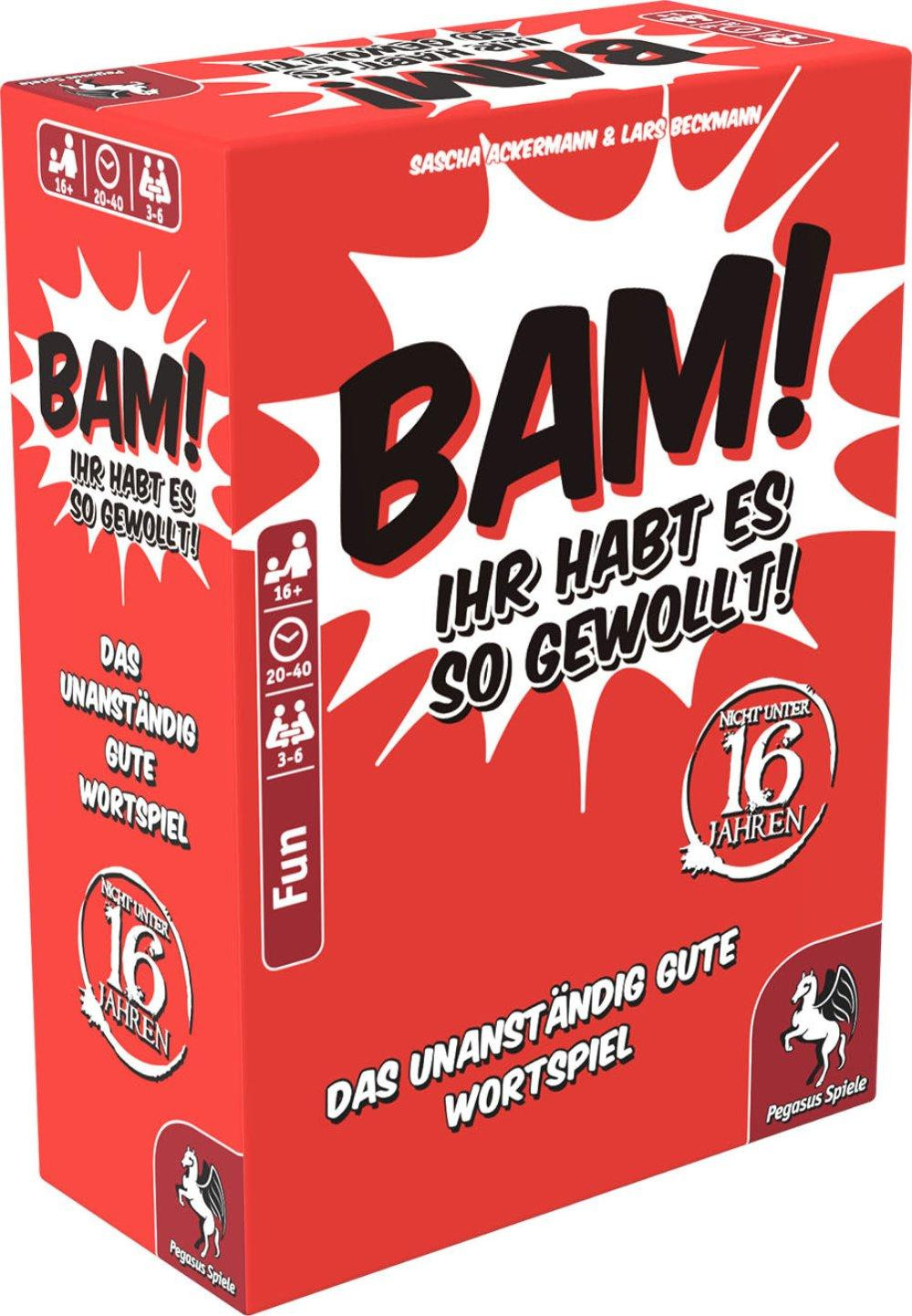 Bam! - Zoals jullie het wilden!, gezelschapsspel van Pegasus