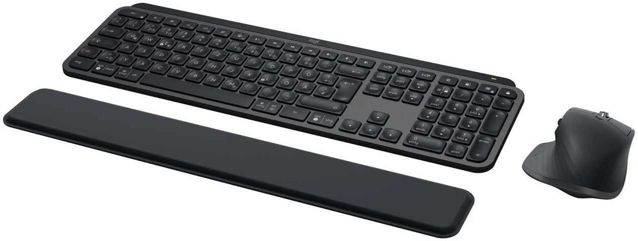 Logitech MX Keys S Combo Wireless Keyboard and Mouse, Graphite - German QWERTZ