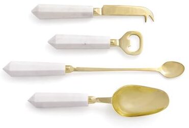 Porch & Petal Asteria Cocktail Accessories, Set Of 4