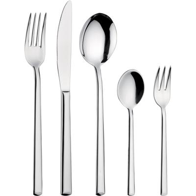 Besteck-Set PINTINOX "Synthesis", silber (edelstahlfarben), 30 Stk., Edelstahl 18/10, Essbesteck-Sets