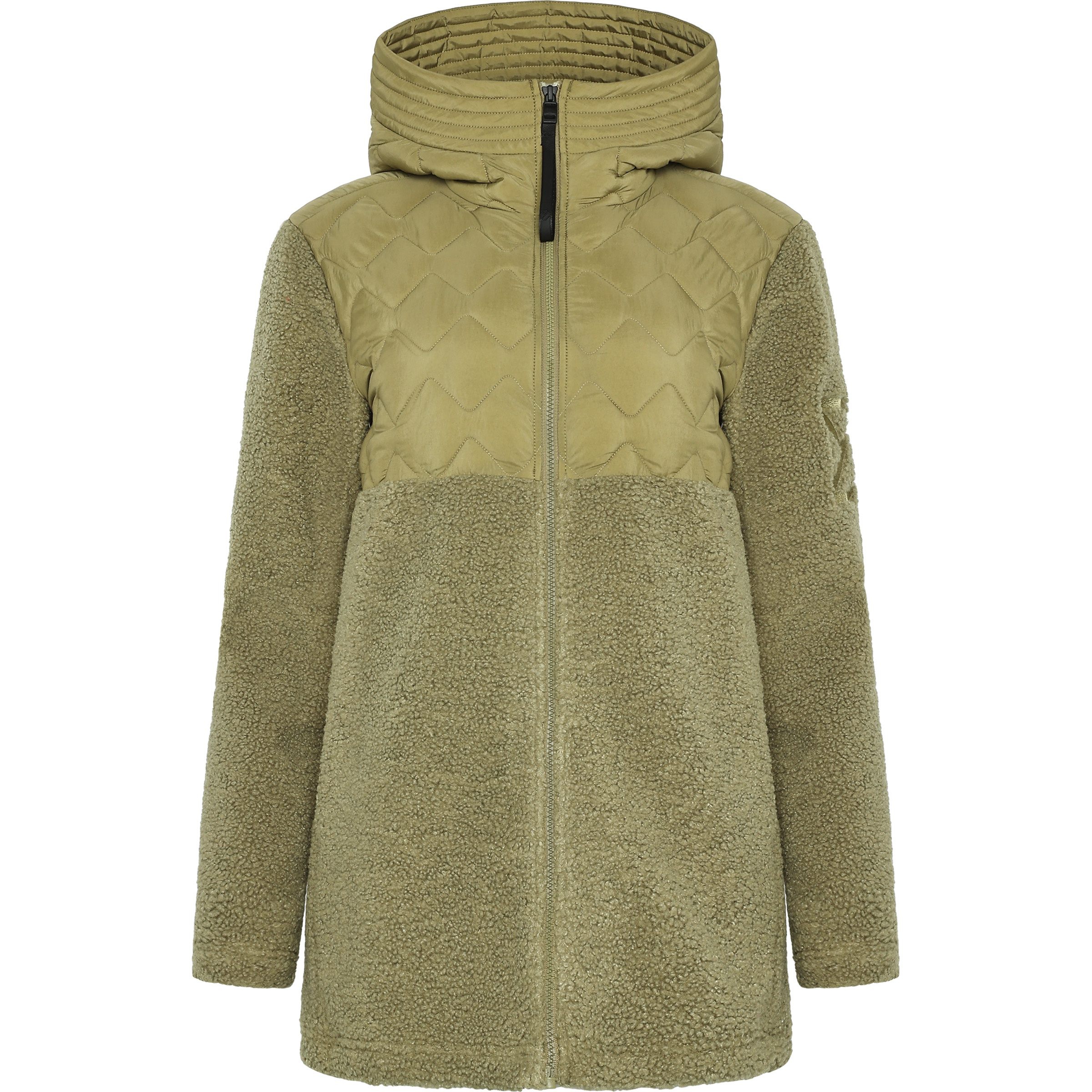 Didriksons Bibi 2 Damen Fleecejacke oliv Größe XS Lifestyle Isolierend