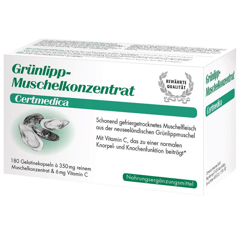 Grünlippmuschel Konzentrat Kapseln 180 St