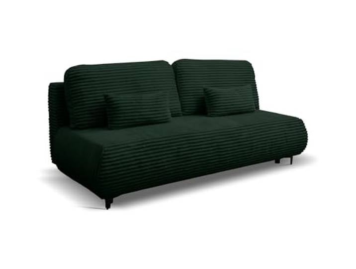 VENASI MÖBEL Ecksofa mit Schlaffunktion Etna, Beige Cordstoff Sofa mit Bettkasten, Schlaffläche 150 × 205 cm, inkl. Kissen & Aufbauanleitung