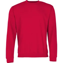 James & Nicholson Round Sweat Heavy Sweatshirt schwere Qualität WOW, red, 3XL