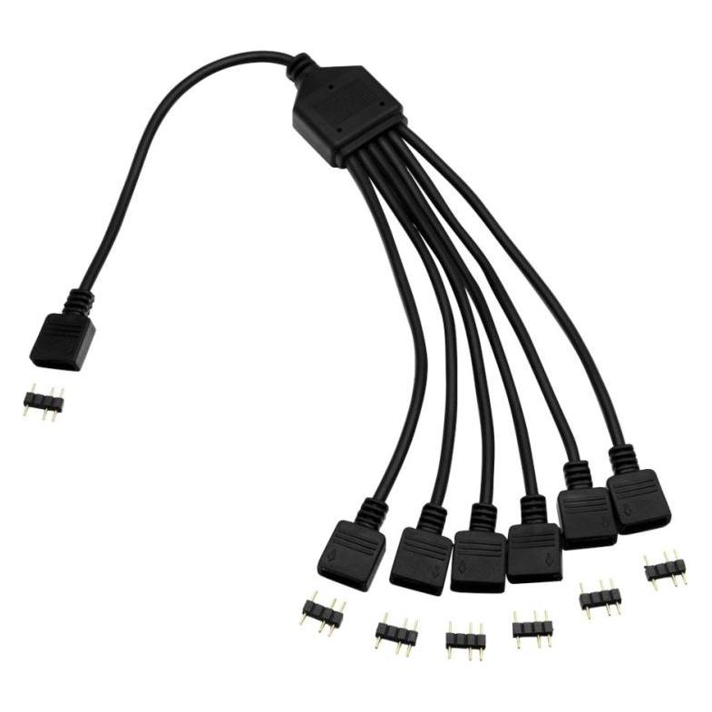 EKWB EK Vanduo Blocks 6-Wege-EK-D-RGB-Verteilerkabel (RGB) (3831109821879)