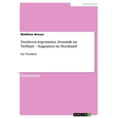 Nordwest-Argentinien. Dynamik im Tiefland - Stagnation im Hochland?, Taschenbuch von Matthias Breuer, GRIN, 978-3-656-43425-2