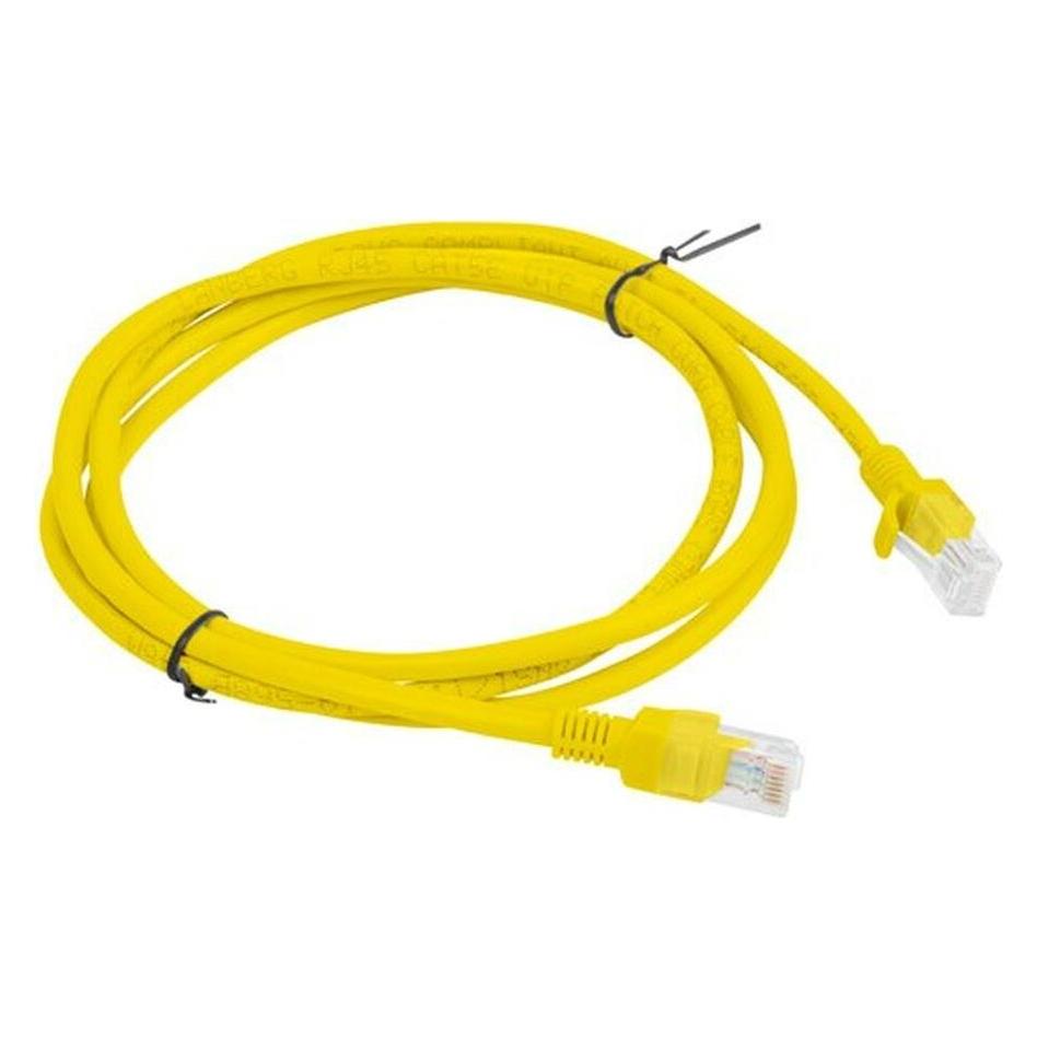 Lanberg Patchcord UTP kat.5e żółty (U/UTP, CAT5e, 1.50 m) (PCU5-20CC-0150-Y)