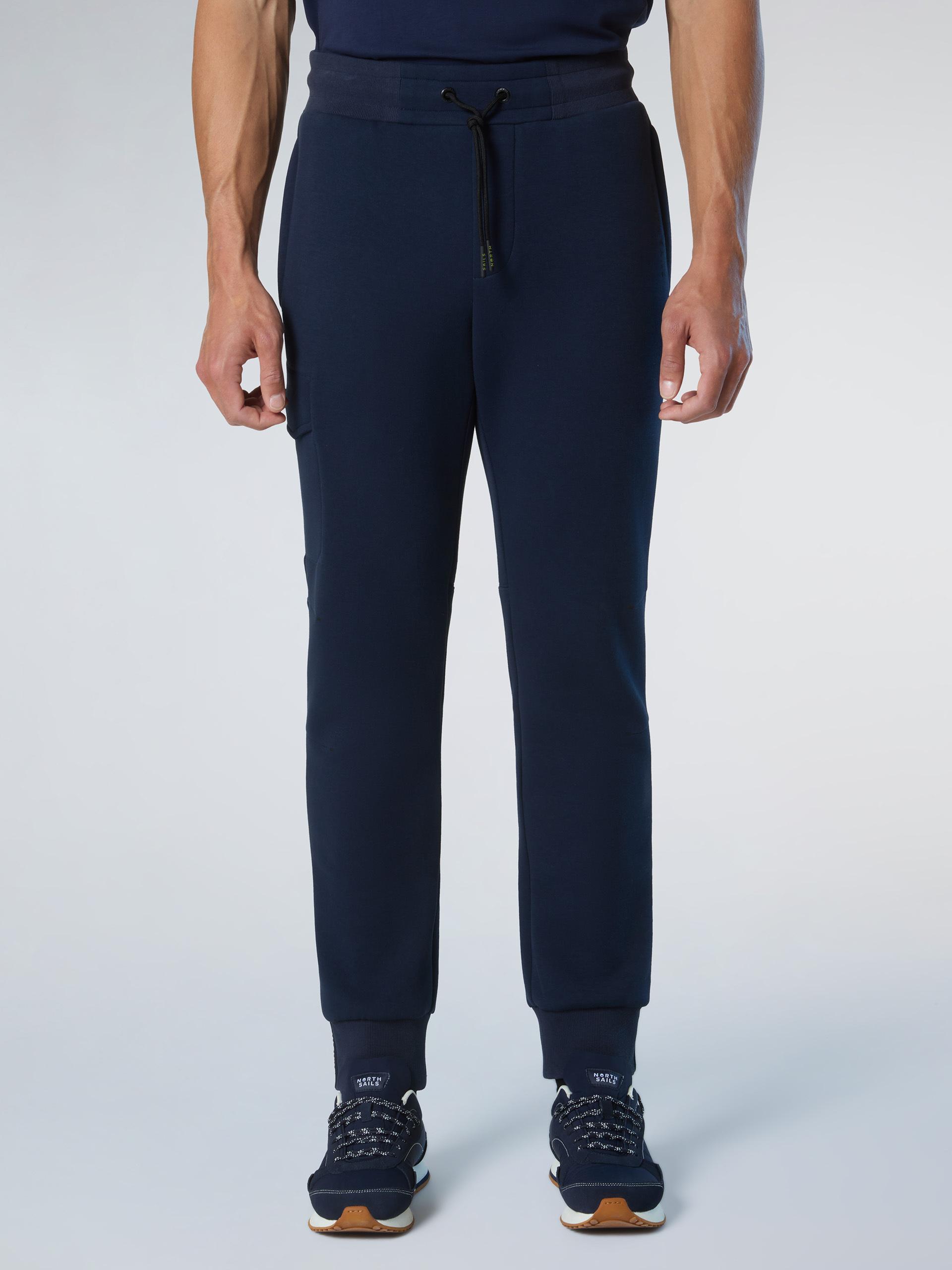 North Sails Jogginghose Piqué Scuba Stoff mit Cargo-Stil