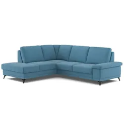 COTTA Ecksofa mit Funktion Boom Stoff Azure