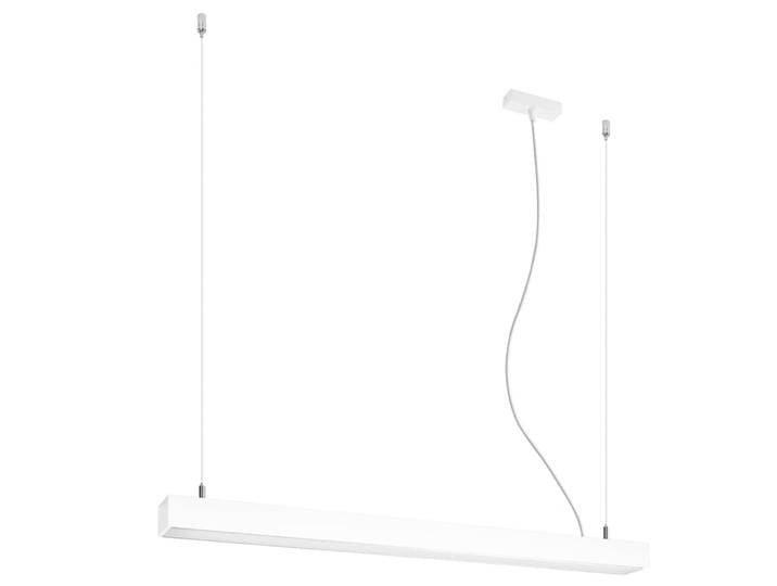 Lampe suspendue aluminium blanc h 150 cm
