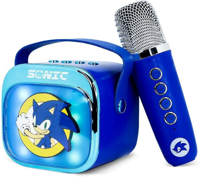 OTL SONIC Bærbart Karaoke Sæt m. Trådløs Højtaler & Mikrofon - Blå