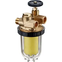 Oventrop Zweistrang Heizölfilter Oilpur  2120561 mit Siku-Einsatz 50-75My, 3/8"