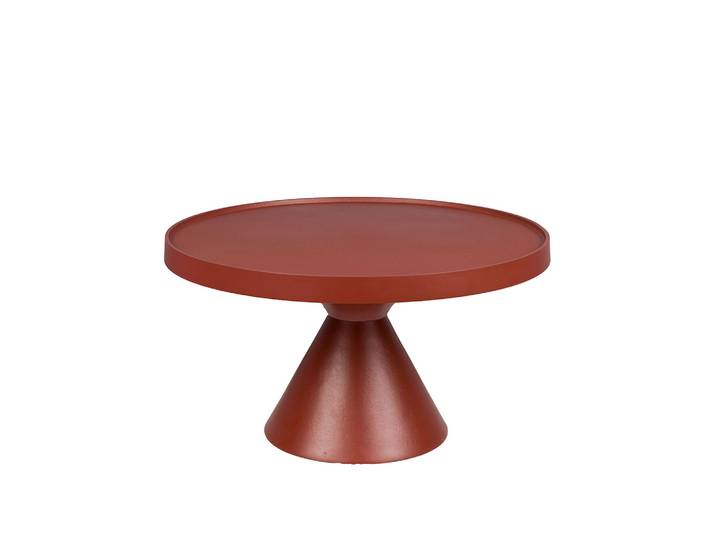 Couchtisch Zuiver Floss 60x60 cm, Rot, Rund, Neu - Perfekt für Sofa und Lounge