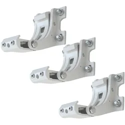 Mendler 3er-Set Wandhalterung für Markise T124, Wandkonsole Wandmontage Adapter ~ weiß